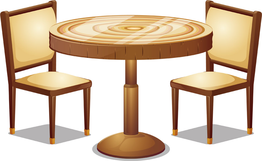 机と椅子イラスト・フリー素材なら「シンテリ」