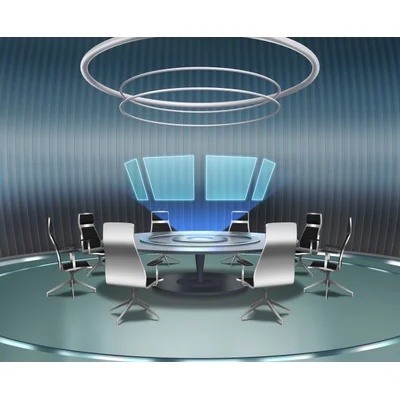 夕方の会議室＿アニメ背景イラスト - No: 23953903無料イラスト・フリー素材なら「イラストAC」