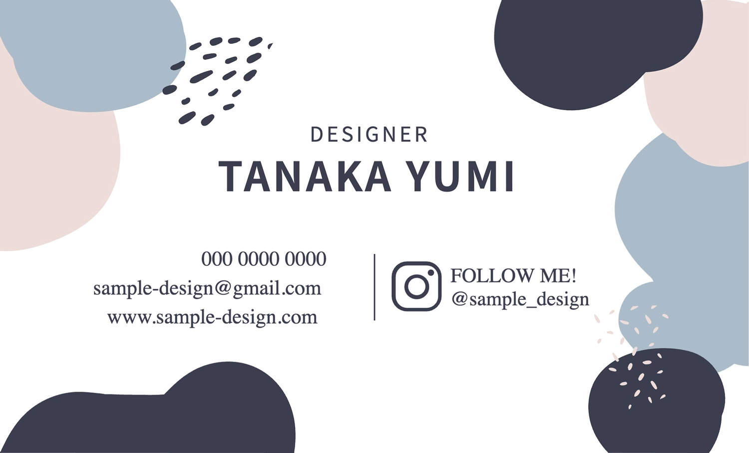 横デザイン名刺テンプレート CY-11～CY-20 - オーダー名刺専門店 泉佐野 アットボックス