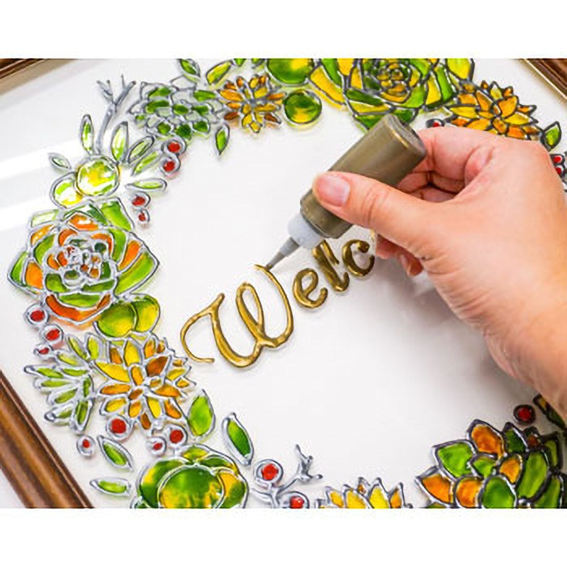 楽天市場 ターナー色彩 ガラスペイント B色 40mL2個セット琥珀 林檎飴 曇りガラスに直接塗れる 透明感 アンティーク調ステンドグラス風 ペンキ 水性塗料 DIY リメイク : お家王国