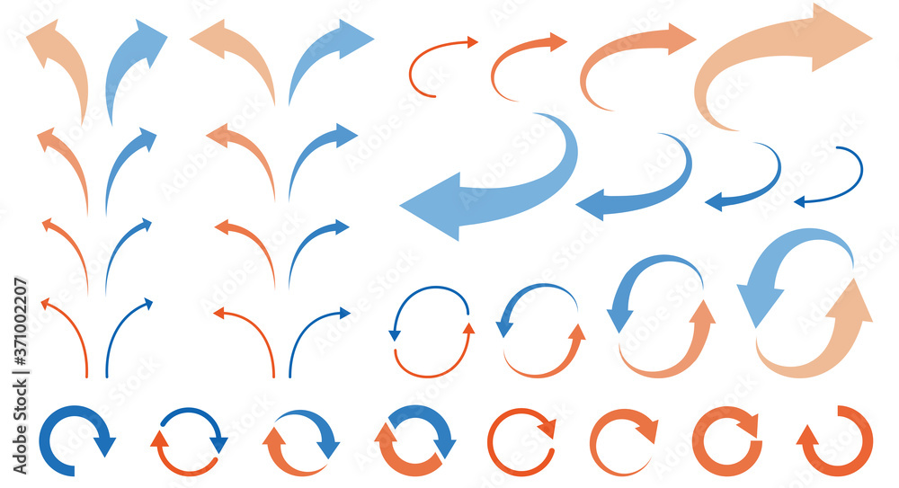 曲線矢印シンボルのアイコン ベクトルのイラスト素材・ベクター Image 75265655
