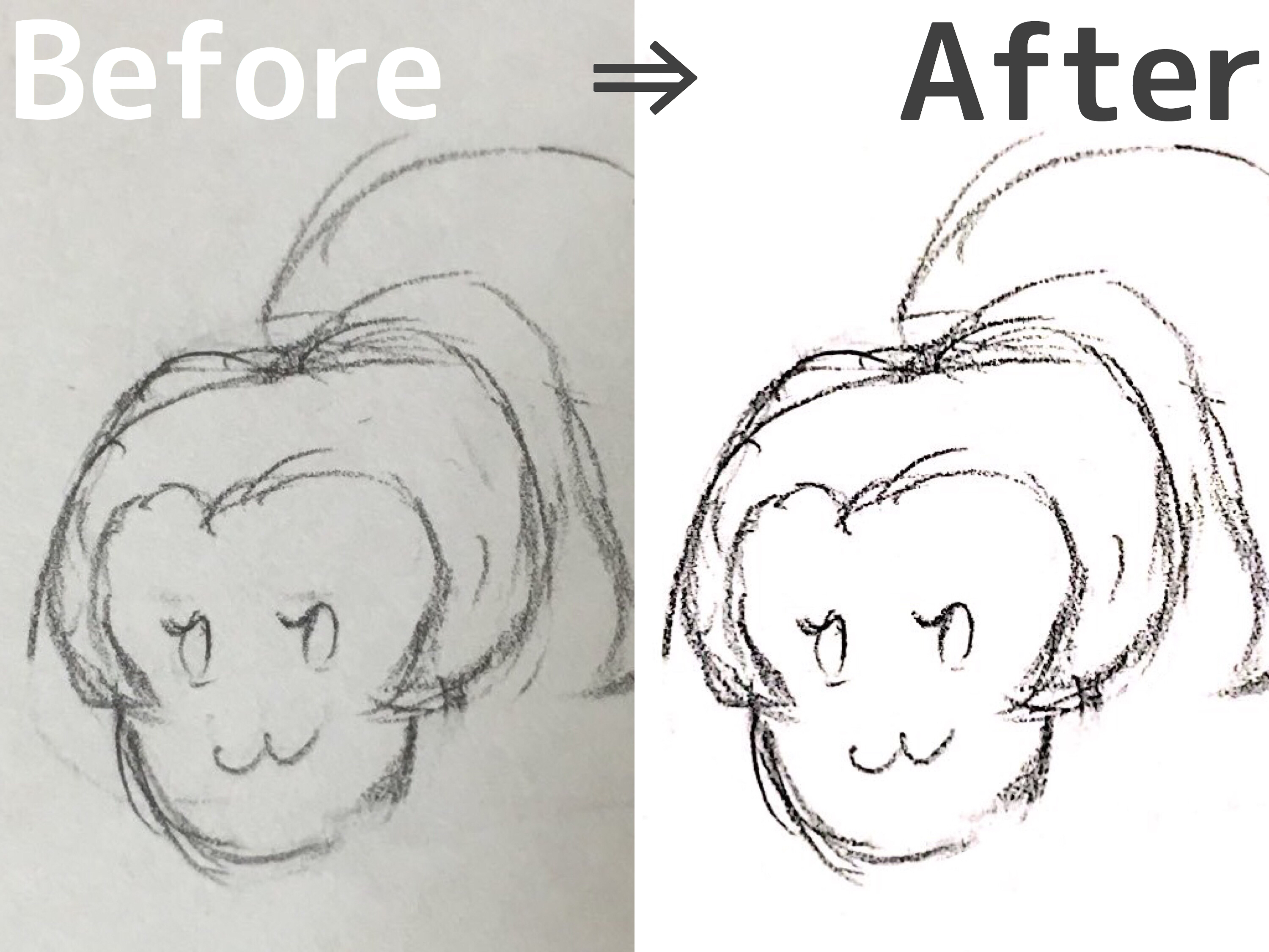 Procreateで線画抽出する方法kuma563 クマゴローさん