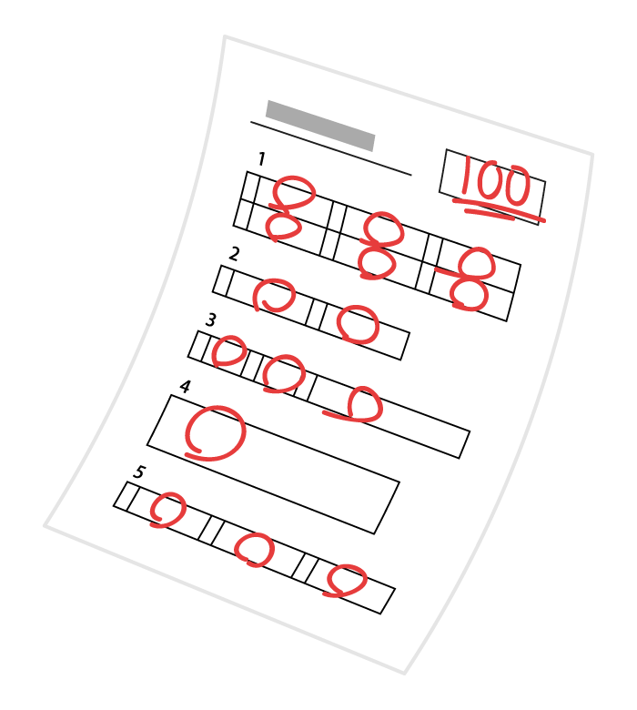 テスト イラスト フリー素材207 無料画像