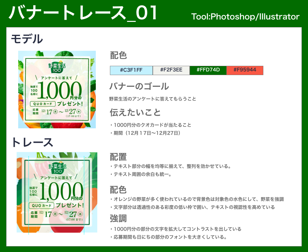 photoshop初心者がバナートレース30本達成！躓きまくりの過程とこれからのこと