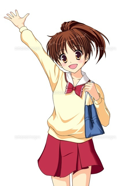 教室で手を上げる男の子のイラスト - フォトスク：無料のフリー高画質写真素材画像