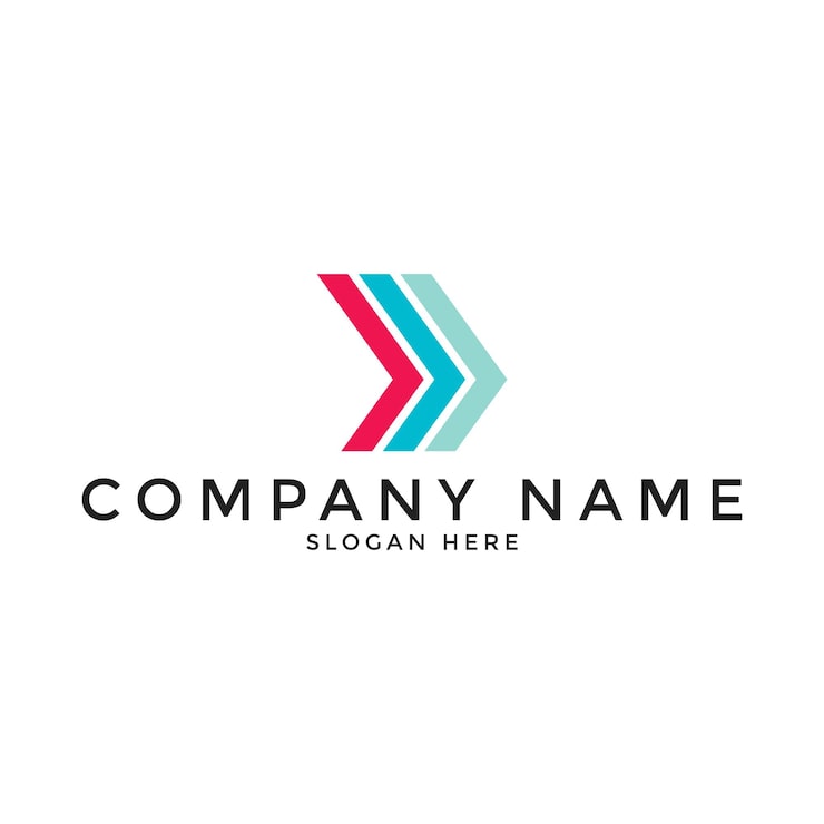 速い矢印のロゴのテンプレートPremiumベクトル素材