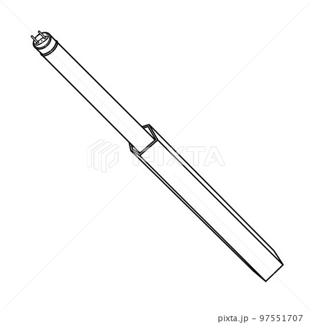 蛍光灯のフリーイラスト - 生活用品の無料素材 - チコデザ