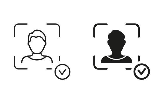 指紋認証と虹彩認証と顔認証と静脈認証の身体的生体認証のイラスト素材109939400- PIXTA