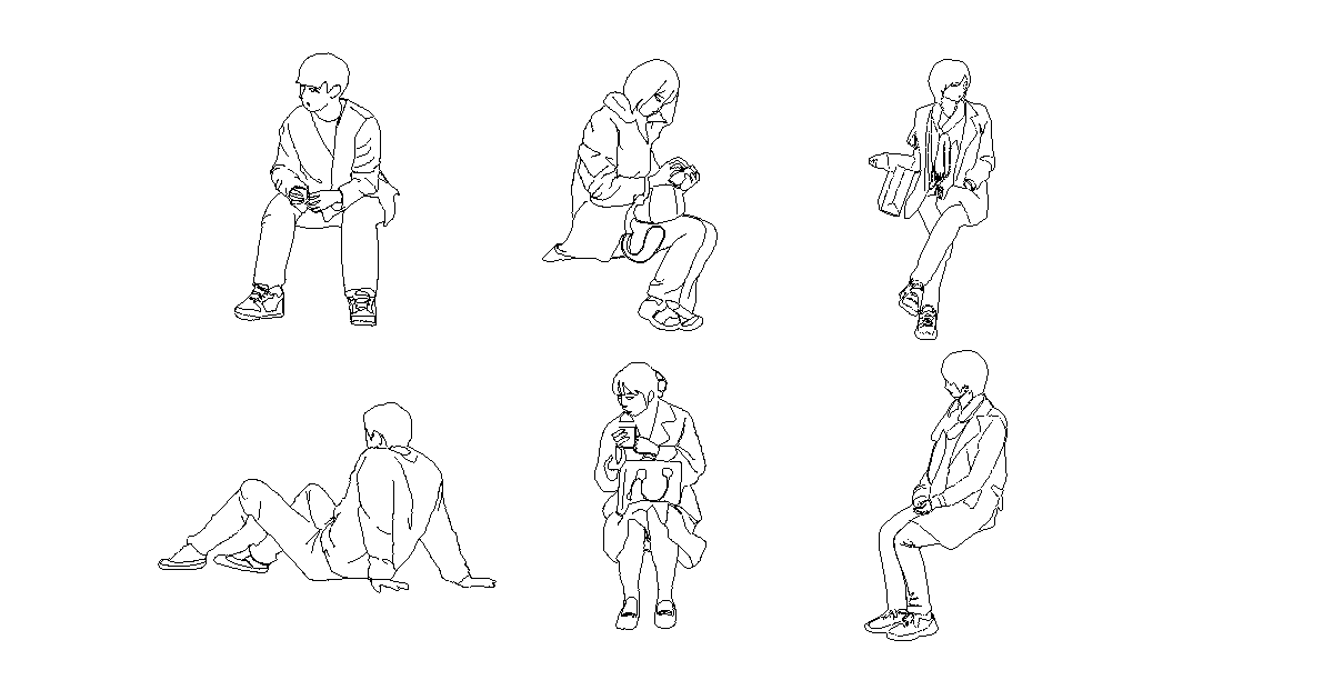 人 添景イラスト無料イラスト・フリー素材なら「イラストAC」