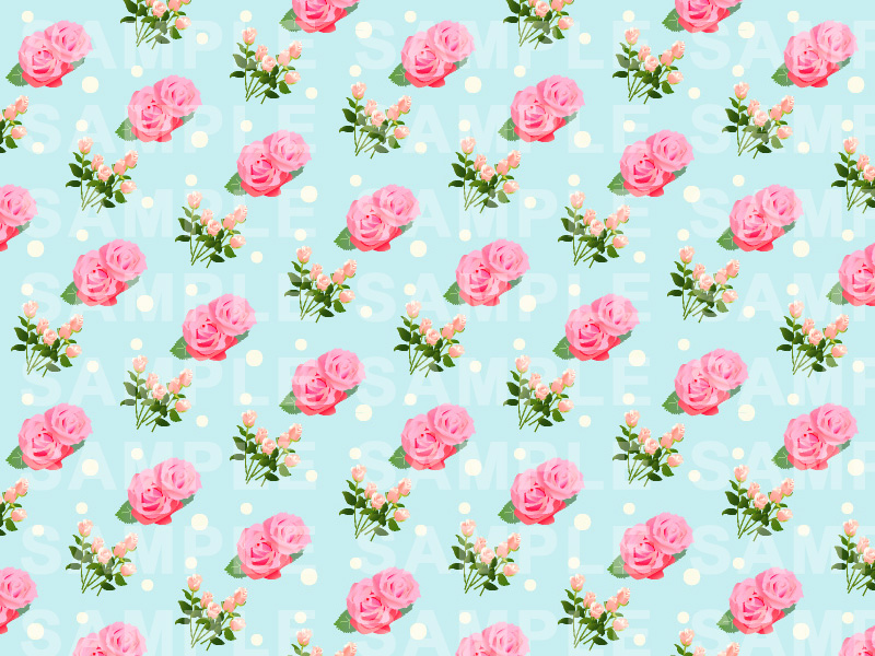 花柄の総柄パターンPHOTOM