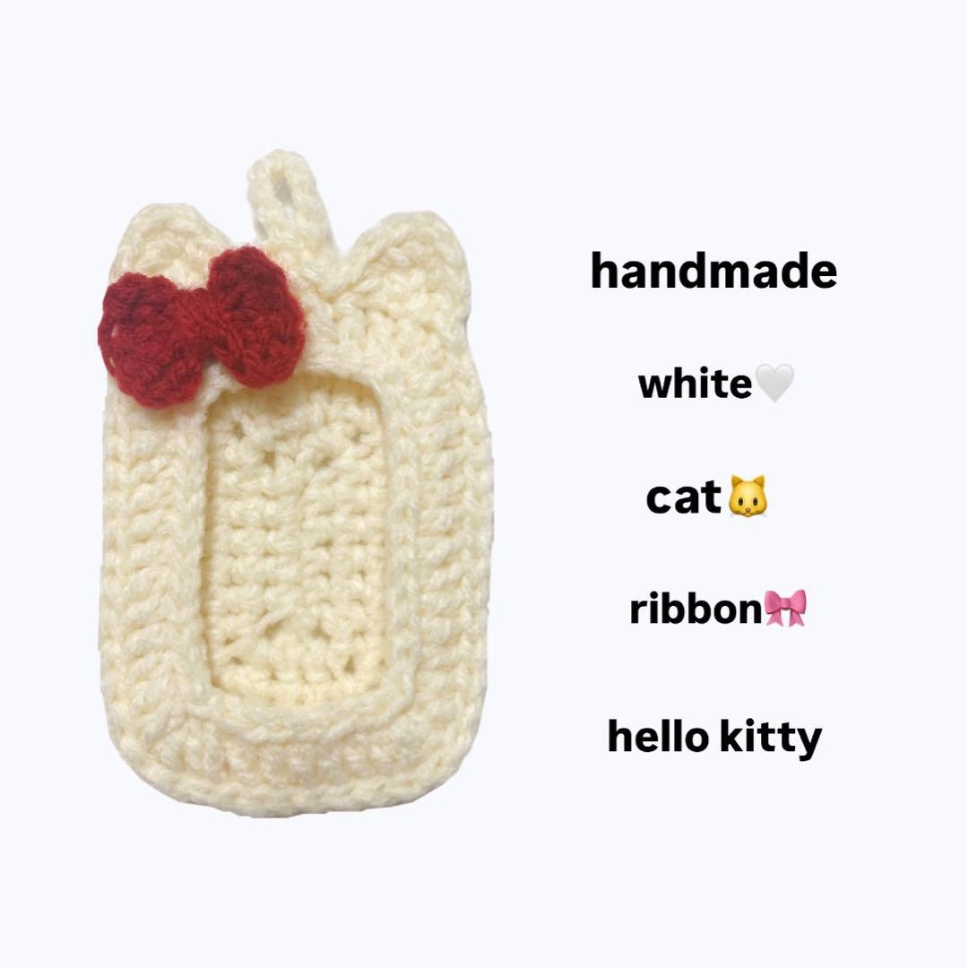 うさぎ フォトケース ୨୧⋆* トレカケース 毛糸 編み物の通販 by meowラクマ