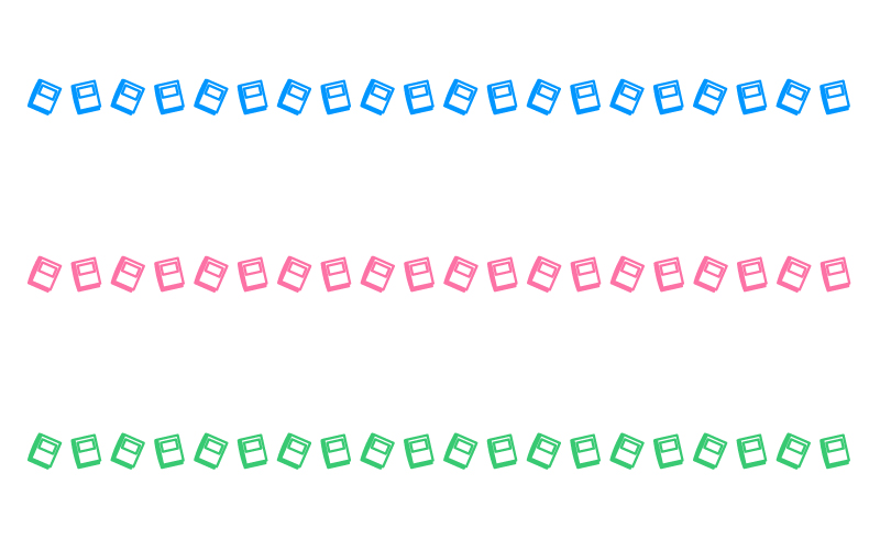 罫線・ライン 素材無料フリーイラスト素材集 Frame illust