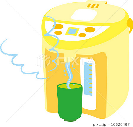 シンプルで可愛い電気ポットのイラスト 主線ありのイラスト素材62141897- PIXTA