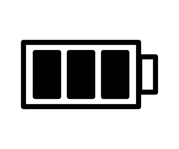 電池・充電バッテリーイラスト・アイコン素材02イラスト無料・かわいいテンプレート