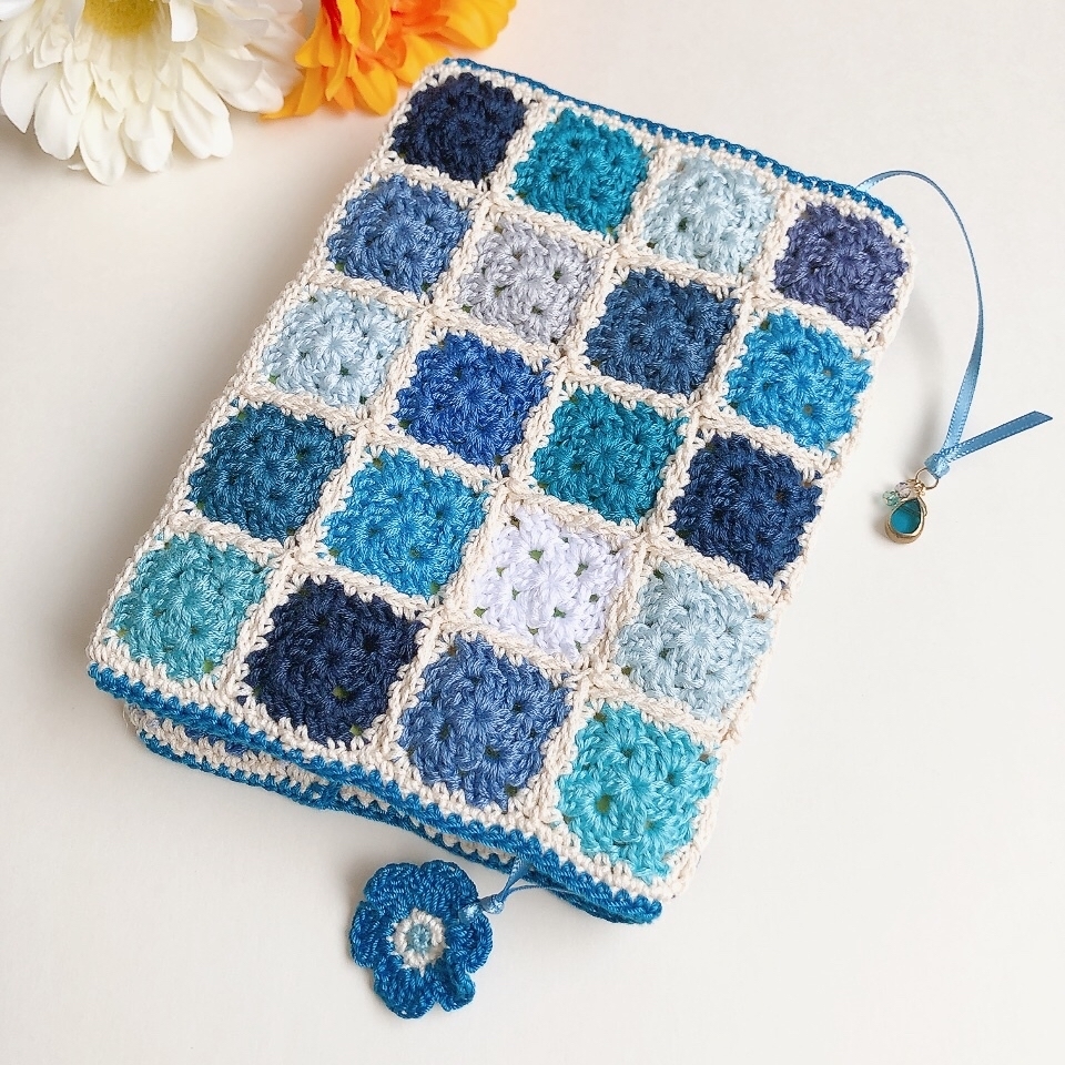 ブックカバー 編み方 かぎ針TikTok