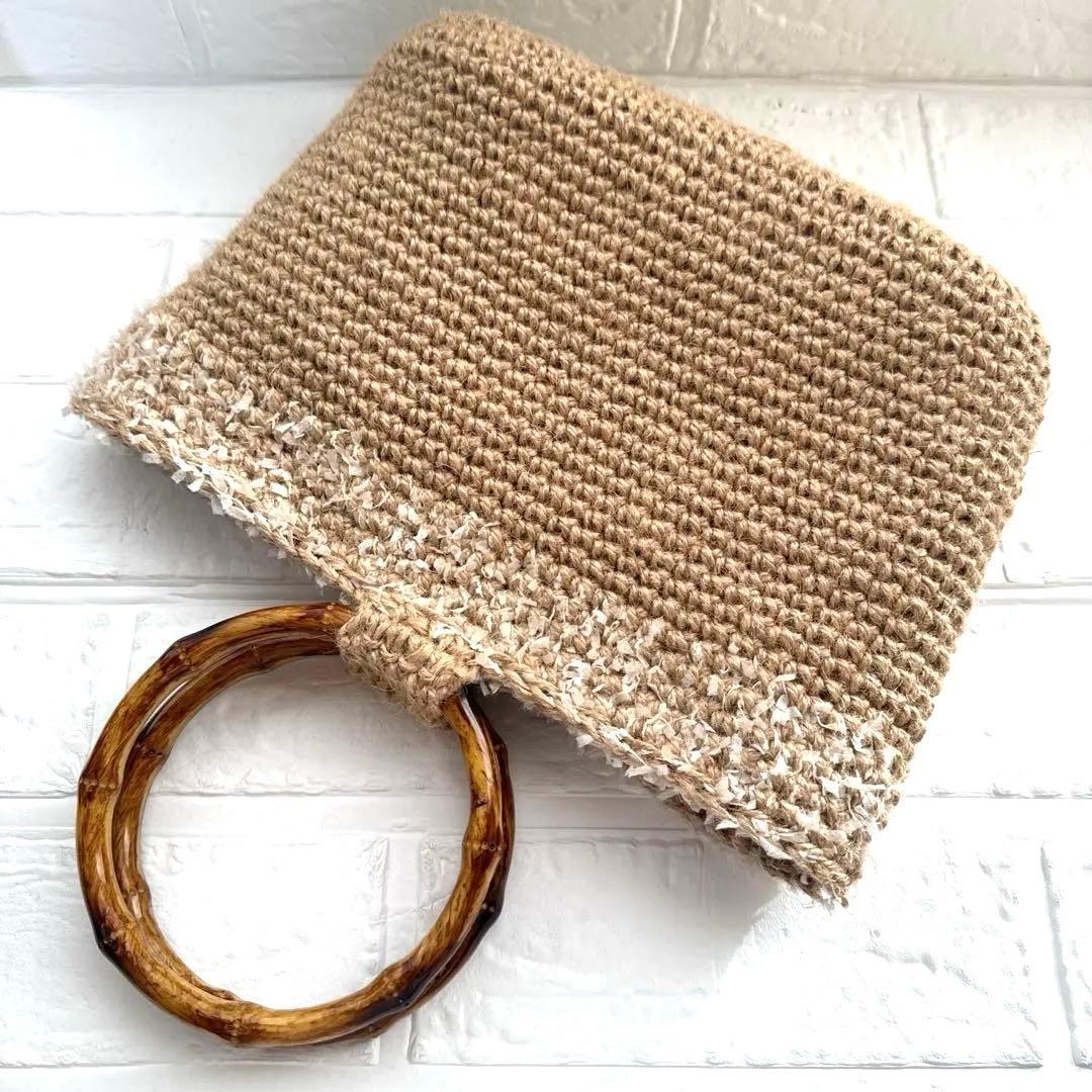 バイカラーの麻ひもバッグ。 - まいにち、てしごと