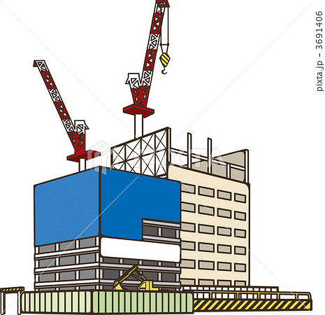 住宅建設の工事現場と働く人たち 10467000150 の写真・イラスト素材アマナイメージズ