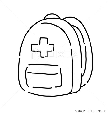 リュックサックガール②モノクロイラスト - No: 23307867無料イラスト・フリー素材なら「イラストAC」