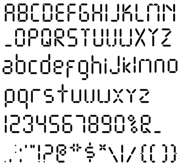 デジタルの数字と文字のイラスト素材2087057- PIXTA