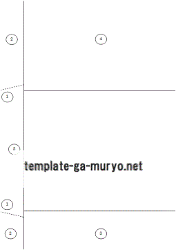 A4用紙から作れる お礼用封筒展開図イラスト - No: 22363036無料イラスト・フリー素材なら「イラストAC」