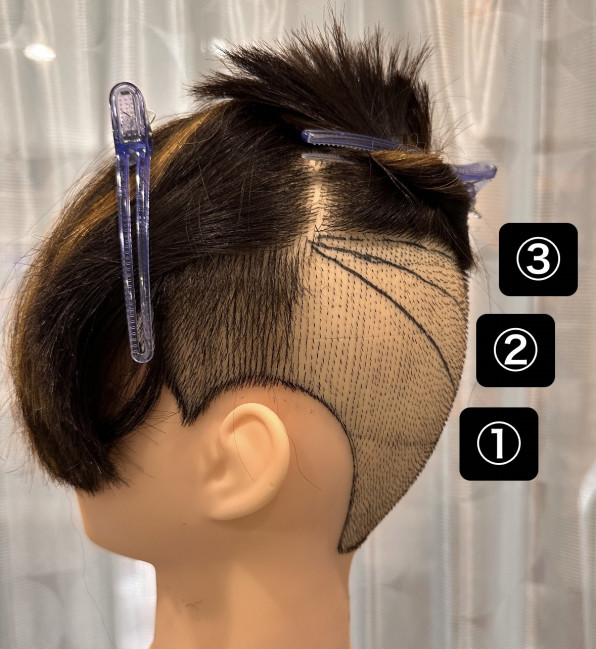 メンズにおすすめの髪型！個性的アシンメトリー&ライン ショートヘア │Hidehair