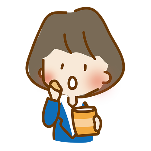 お仕事中の女性イラスト