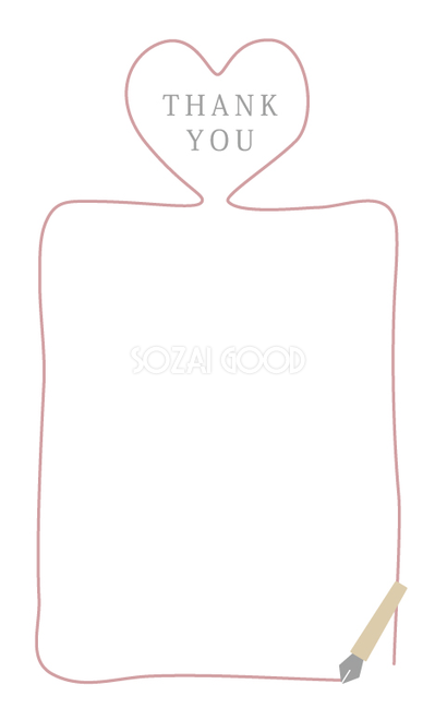 可愛いサンキュー カードの背景 cute thank you card イラスト素材illustpost