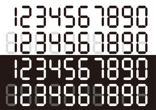 デジタル文字の数字フォントを集めました 商用利用可・無料デザナル