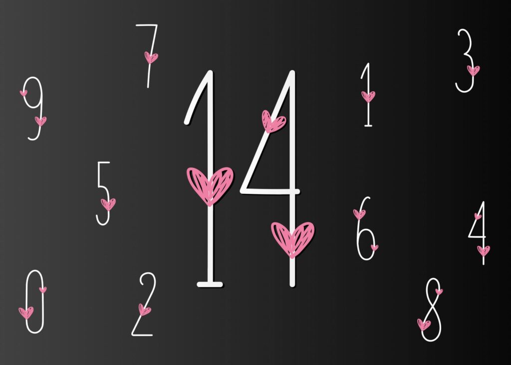 かわいい!! 数字の書き方手書きイラストのデザイン