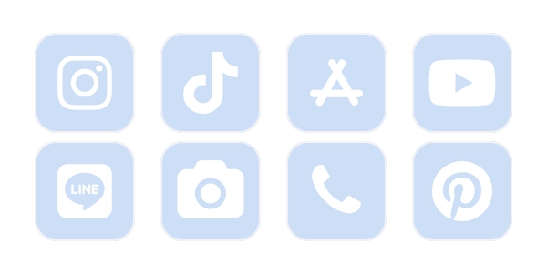 青アイコン おしゃれTikTok