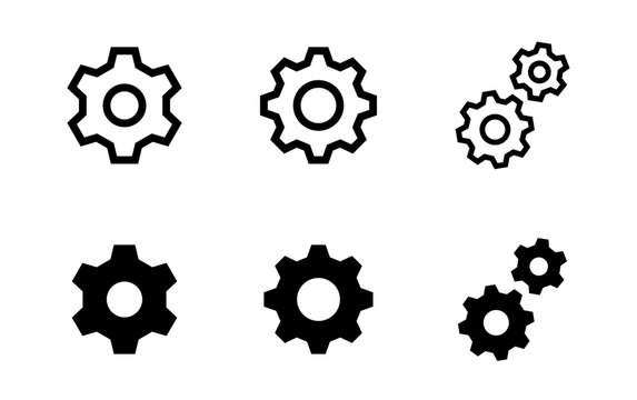 設定 歯車モノクロアイコン フリー素材 – アイコン・イラストダウンロードサイト OWL STOCK -オウルストック
