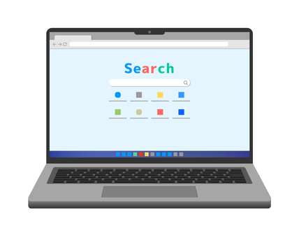 ノートパソコンのシルエット03無料のAi・PNG白黒シルエットイラスト