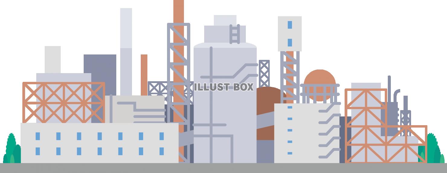 工場地帯イラスト無料イラスト・フリー素材なら「イラストAC」