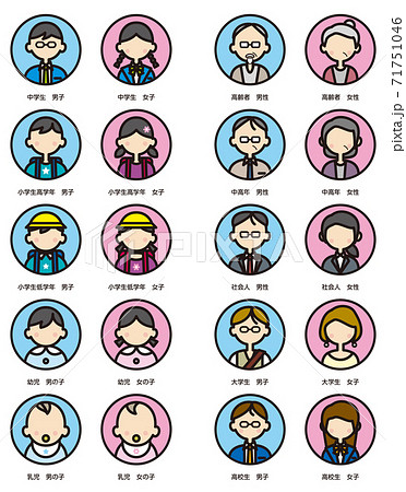 ピースをするゆるふわ女子高生アイコン – Unlimited -フリー素材サイト