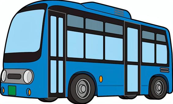 かわいいバスイラストのフリー素材イラストイメージ