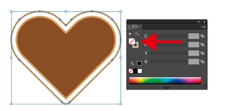 Illustratorで可愛いハート素材の作り方