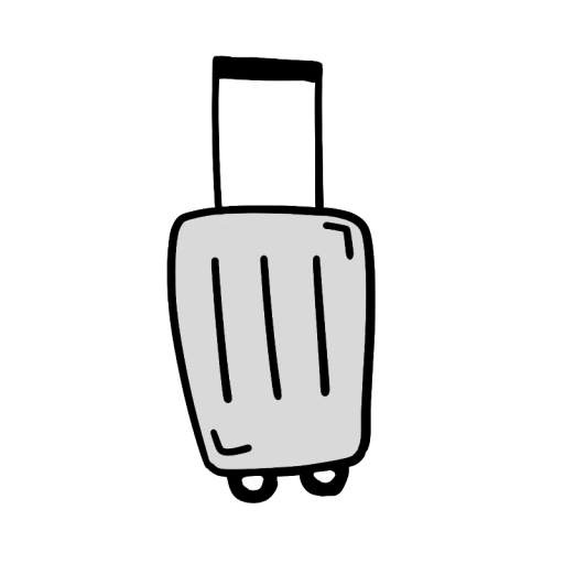 スーツケースのイラスト ジュラルミン4カット- イラストくん