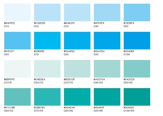 くすみカラーコード 青 コピペOKのブルー系オシャレなcolor一覧