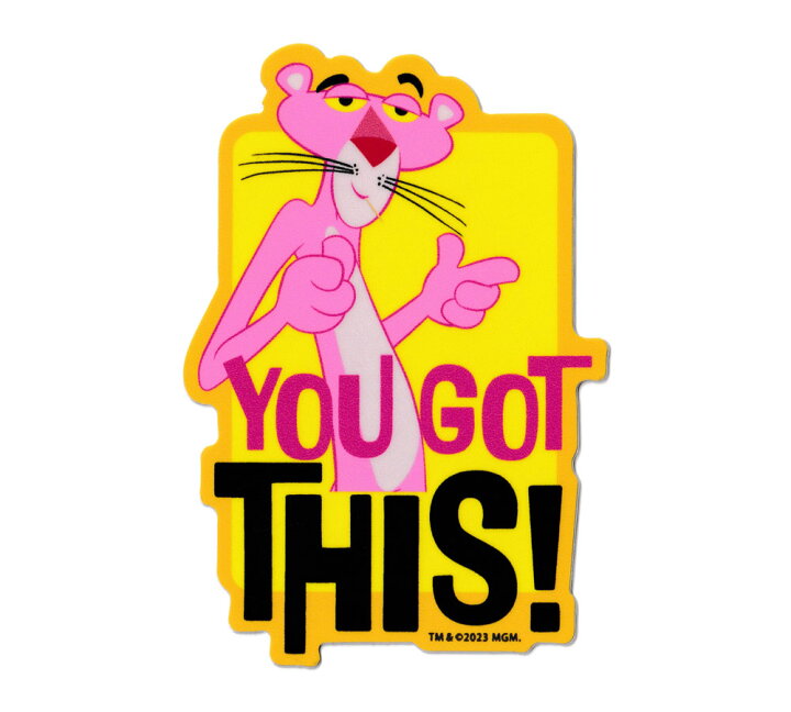 Amazonピンクパンサー ダイカットステッカー リラックス アニメ シリーズ おしゃれ イラスト アメリカ gs 公式グッズ PKP-005シール・ステッカー文房具・オフィス用品