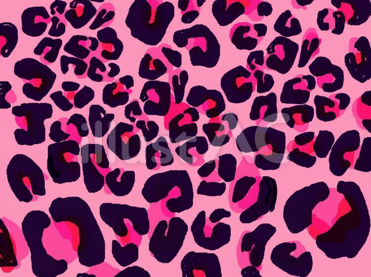 02. ヒョウ柄の素材 ベージュ空中庭園