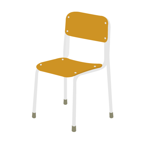 商用フリーイラスト 椅子 いすにほんご教師ピック