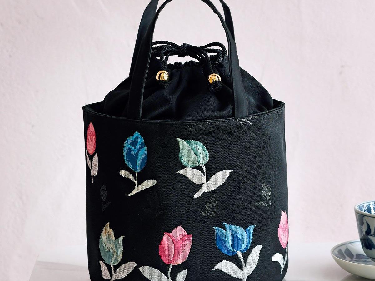 帯リメイク 半幅帯のトートバッグ - hajicco+