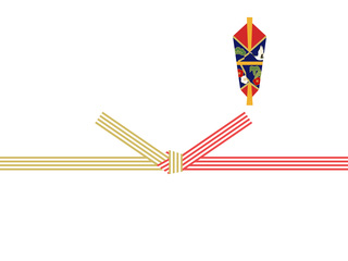 ギフトパーツ：② 紅白５本線水引・蝶結び・熨斗あり – 南谷良枝商店