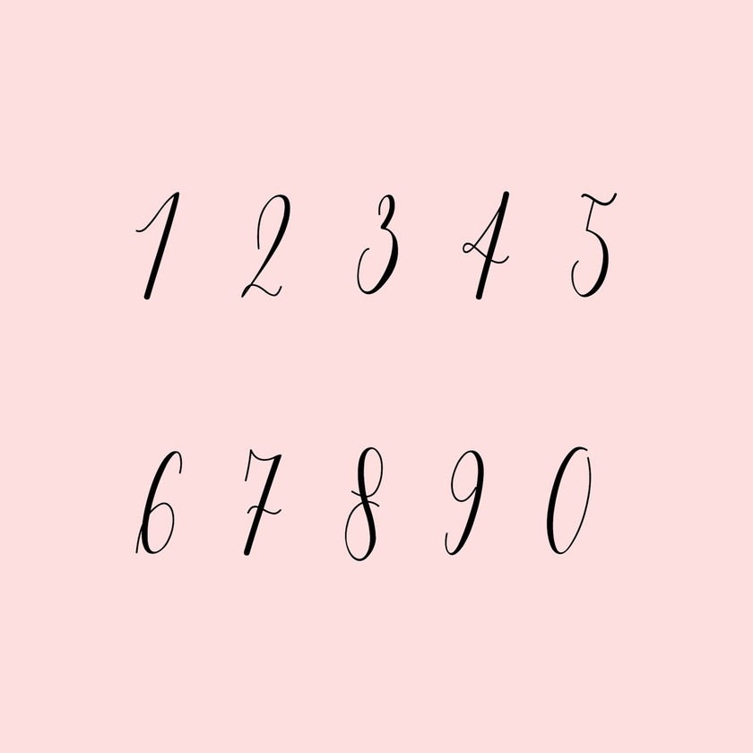 古典的なフランスのディドの数字のフォントPremiumベクトル素材