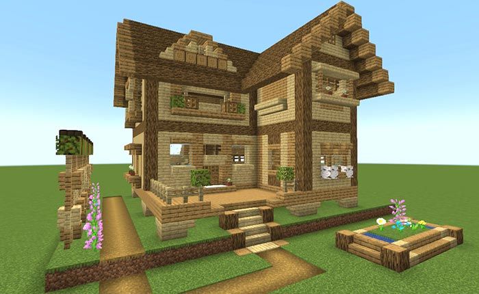 マイクラ おしゃれで小さな家の作り方！ マインクラフト Minecraft How to Build a Cute House