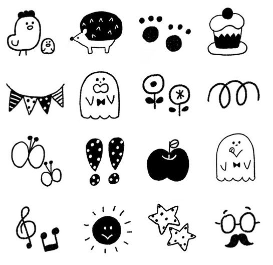 iPhoneで使える特殊文字を使って動物のかわいい顔文字を作ってみた