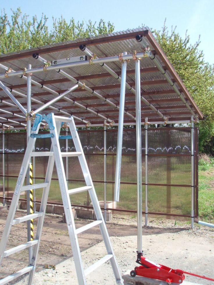 片持ちカーポートをDIY補強 - やっちゃえ自分で！節約ＤＩＹ