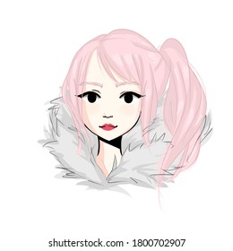 ピンクのパーカーを着た女の子イラスト - No: 24947357無料イラスト・フリー素材なら「イラストAC」