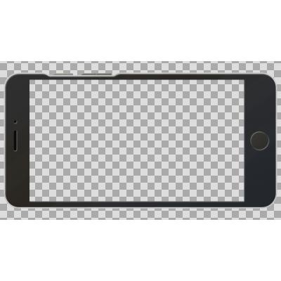 フォトフレーム スマホ画面透過素材Premiumベクトル素材