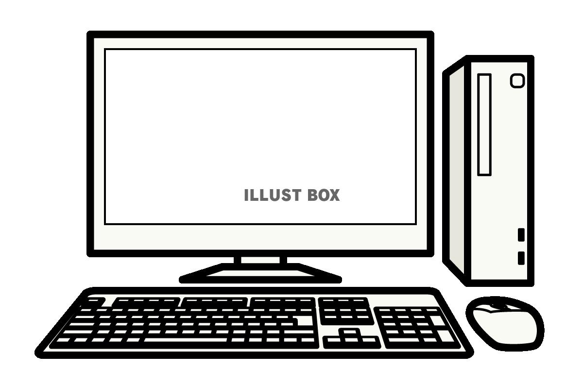 デスクトップパソコンの無料アイコン１商用可のイラスト素材集 – フリー素材BEZYBOX